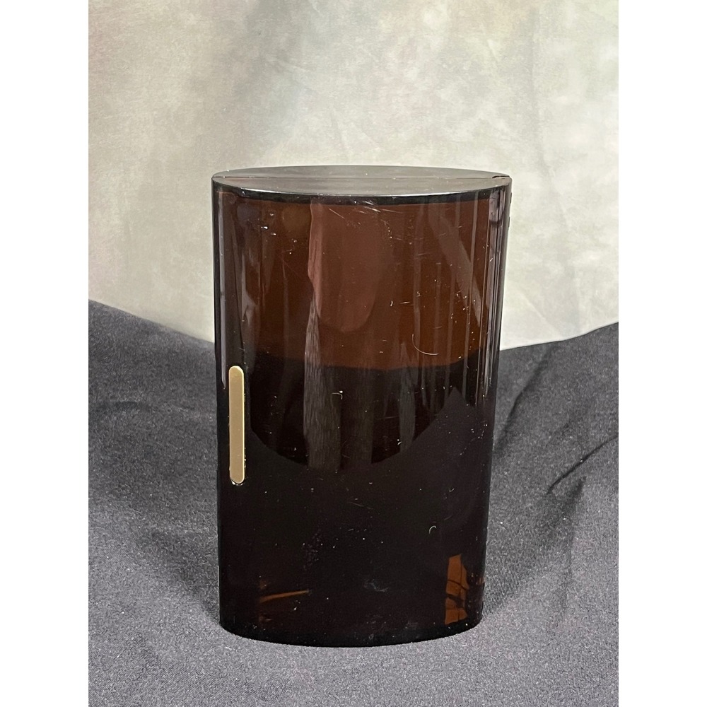 Vintage Estee Lauder Brown Acrylic Lucite Makeup Case Clutch
